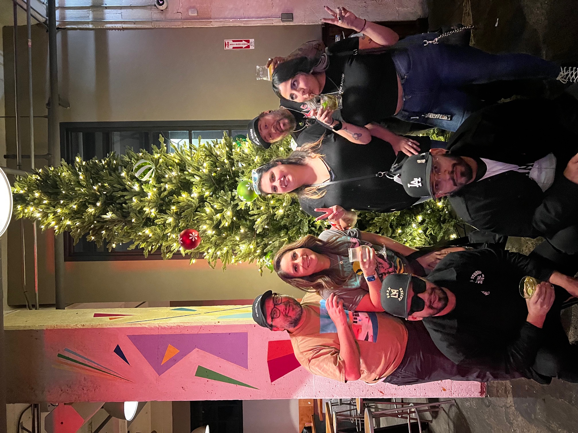 Group photo at Angel City Brewery